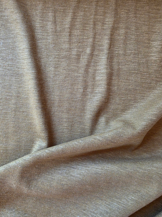 Florens - Mjuk hampajersey Khaki-brun